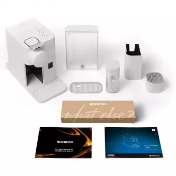 Espresso aparatas De’Longhi EN510.B Lattissima One — 1 L vandens talpa, 0,125 L pieno talpa, 19 bar, Nespresso kapsulės, jutiklinis valdymas