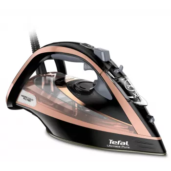Lyginimo lygintuvas Tefal FV9845 — 3200 W, 60 g/min nuolatinis garas, 350 ml bakelis, vertikalus garas, 1,45 kg, juodas/varinis