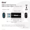 CLUB3D USB 3.2 Gen1 Type A į USB 3.2 Gen1 Type C adapteris M/F
