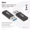 CLUB3D USB 3.2 Gen1 Type A į USB 3.2 Gen1 Type C adapteris M/F