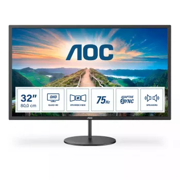 AOC V4 Q32V4 monitorius 80 cm (31,5 colio) 2560 x 1440 pikselių 2K Ultra HD LED juodas