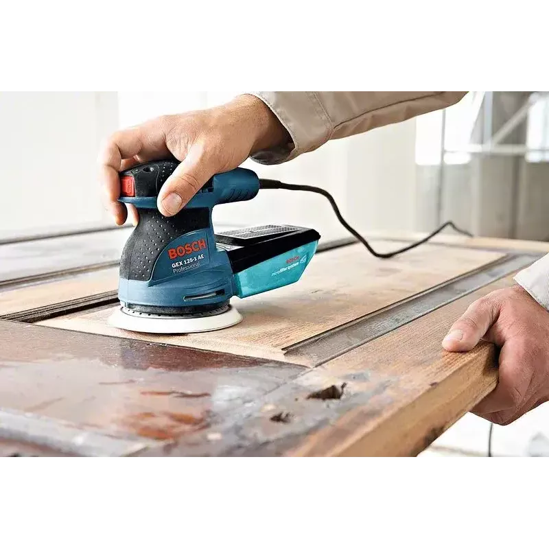 Bosch GEX 125-1 AE Orbitinis šlifuoklis 125 mm, 12000 sūkių/min, 24000 OPM, mėlynas