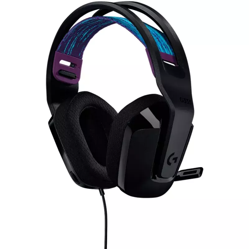 Ausinės Logitech G G335 juodos, 3.5 mm lizdas, galvos juosta