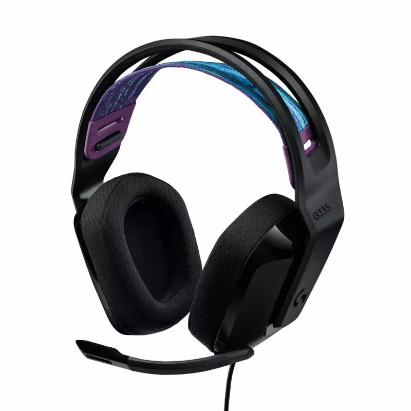 Ausinės Logitech G G335 juodos, 3.5 mm lizdas, galvos juosta
