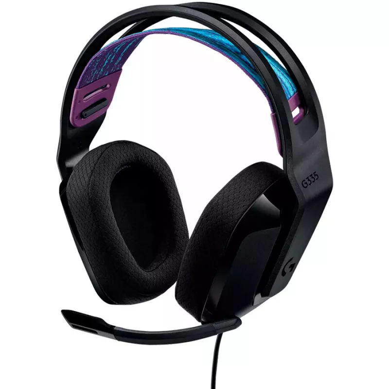 Ausinės Logitech G G335 juodos, 3.5 mm lizdas, galvos juosta