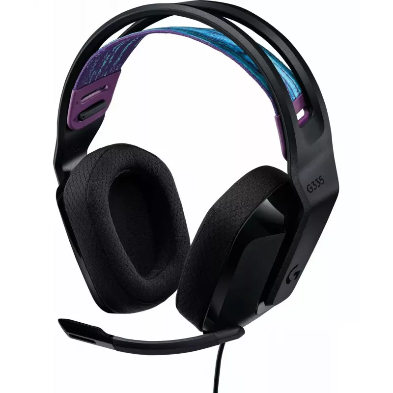 Ausinės Logitech G G335 juodos, 3.5 mm lizdas, galvos juosta