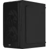 Kompiuterio korpusas AEROCOOL CS107V2 Mini Tower — Juodas, microATX/Mini-ITX, 2x120mm ventiliatoriai, 1x3.5 colio + 2x2.5 colio lizdai