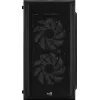 Kompiuterio korpusas AEROCOOL CS107V2 Mini Tower — Juodas, microATX/Mini-ITX, 2x120mm ventiliatoriai, 1x3.5 colio + 2x2.5 colio lizdai