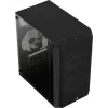 Kompiuterio korpusas AEROCOOL CS107V2 Mini Tower — Juodas, microATX/Mini-ITX, 2x120mm ventiliatoriai, 1x3.5 colio + 2x2.5 colio lizdai