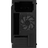 Kompiuterio korpusas AEROCOOL CS107V2 Mini Tower — Juodas, microATX/Mini-ITX, 2x120mm ventiliatoriai, 1x3.5 colio + 2x2.5 colio lizdai