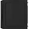 Kompiuterio korpusas AEROCOOL CS107V2 Mini Tower — Juodas, microATX/Mini-ITX, 2x120mm ventiliatoriai, 1x3.5 colio + 2x2.5 colio lizdai