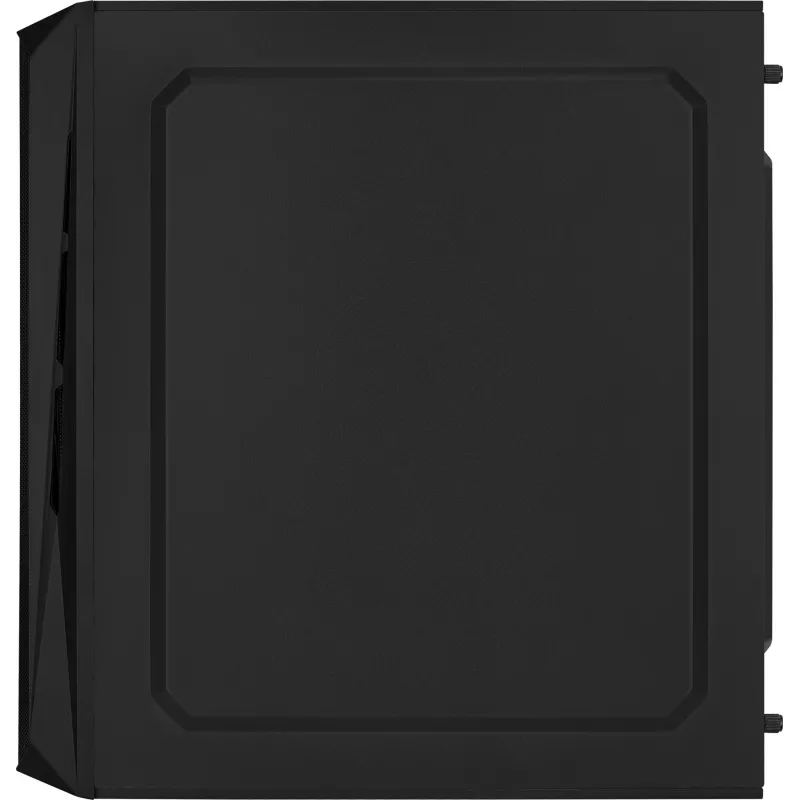 Kompiuterio korpusas AEROCOOL CS107V2 Mini Tower — Juodas, microATX/Mini-ITX, 2x120mm ventiliatoriai, 1x3.5 colio + 2x2.5 colio lizdai
