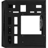 Kompiuterio korpusas AEROCOOL CS107V2 Mini Tower — Juodas, microATX/Mini-ITX, 2x120mm ventiliatoriai, 1x3.5 colio + 2x2.5 colio lizdai