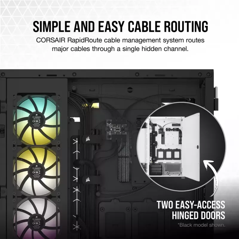 Korpusas Corsair 7000D AIRFLOW Full Tower Baltas