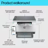 Daugiafunkcinis lazerinis spausdintuvas HP LaserJet MFP M234dw — vienspalvis, A4, 29 ppm, dvipusis, Wi‑Fi, Ethernet