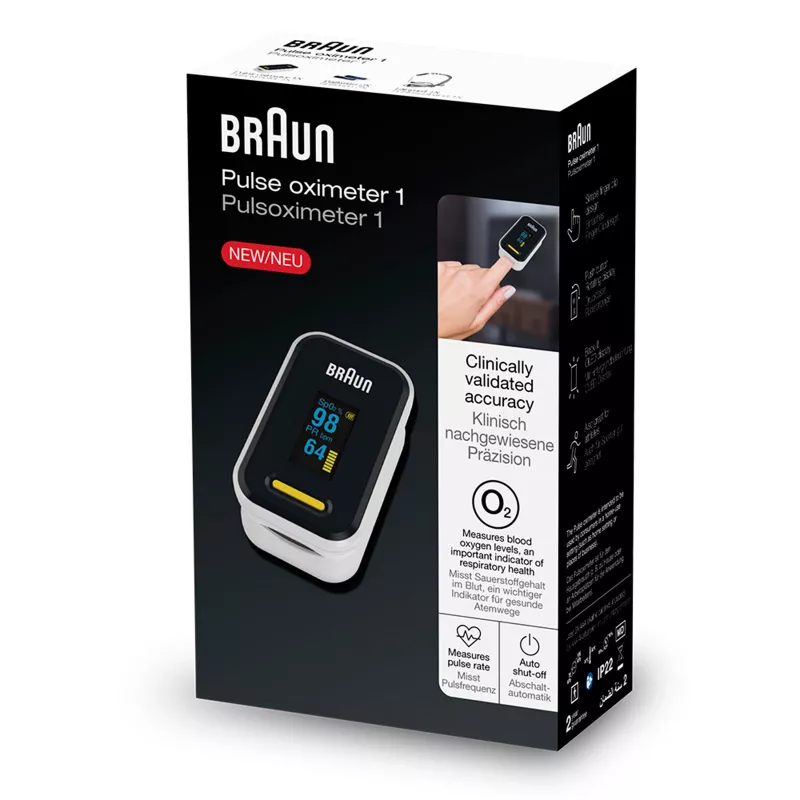 Braun YK-81CEU pulso oksimetras 1, juodas