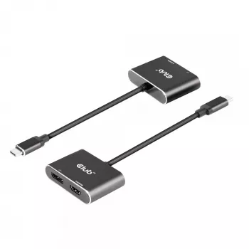 CLUB3D MST stebulė USB3.2 Gen2 Type-C (DP Alt-Mode) į DisplayPort + HDMI 4K60Hz M/F