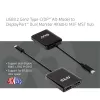 CLUB3D USB3.2 Gen2 Type-C (DP™ Alt-Mode) į DisplayPort™ dviejų monitorių 4K60Hz M/F MST šakotuvas