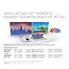 CLUB3D USB3.2 Gen2 Type-C (DP™ Alt-Mode) į DisplayPort™ dviejų monitorių 4K60Hz M/F MST šakotuvas