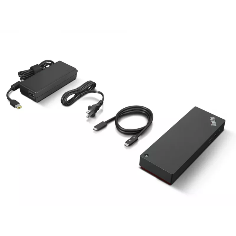 Lenovo ThinkPad Universal Thunderbolt 4 dokas, juodas, laidinis
