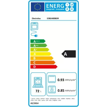 Įmontuojama elektrinė krosnelė Electrolux EOB3400BOR
