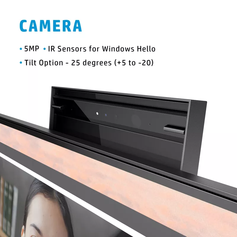 Monitorius HP E24mv G4 23,8 colio Full HD 1920 x 1080 su integruota 5MP kamera