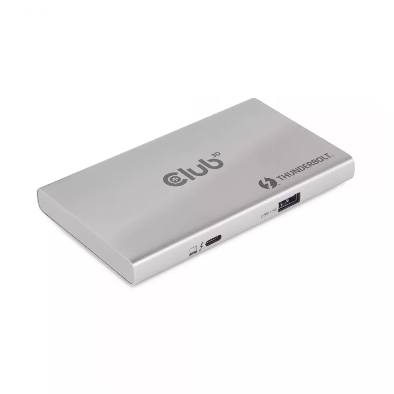CLUB3D CSV-1580 Sertifikuotas Thunderbolt™ 4 nešiojamas 5-in-1 centras su išmaniuoju maitinimu