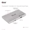 CLUB3D CSV-1580 Sertifikuotas Thunderbolt™ 4 nešiojamas 5-in-1 centras su išmaniuoju maitinimu