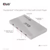 CLUB3D CSV-1580 Sertifikuotas Thunderbolt™ 4 nešiojamas 5-in-1 centras su išmaniuoju maitinimu