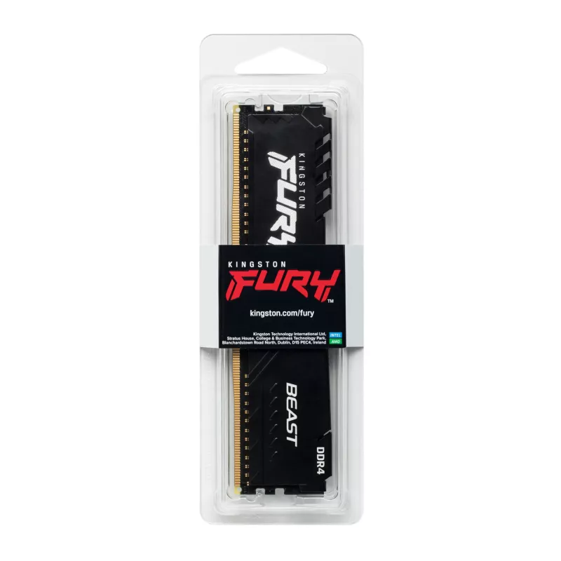 Kingston Technology FURY Beast 16GB 3200MT/s DDR4 CL16 DIMM 1Gx8 Juoda