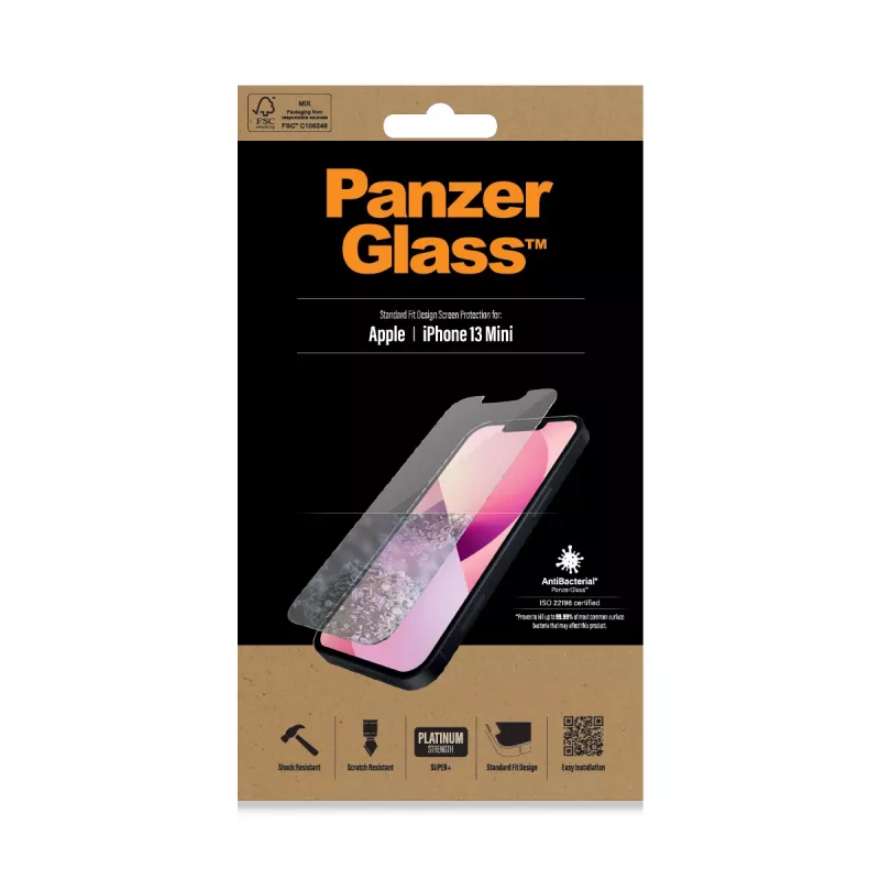 PanzerGlass Apple iPhone 13 Mini Standard Fit ekrano apsauginis stiklas