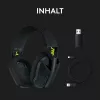 LOGITECH G435 Lightspeed belaidžiai žaidimų ausinės – juodos