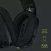 LOGITECH G435 Lightspeed belaidžiai žaidimų ausinės – juodos