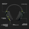 LOGITECH G435 Lightspeed belaidžiai žaidimų ausinės – juodos