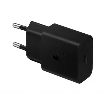 Mobiliojo įrenginio įkroviklis Samsung EP-T1510NBEGEU, USB-C 15 W, 5–9 V išėjimas, 2 A, juodas