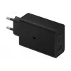 Samsung EP-T6530 AC įkroviklis, 2×USB-C, 100–240 V, juodas
