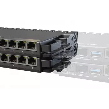 MikroTik 59852 montavimo komplektas RB5009 įrenginiams 1U lentynoje