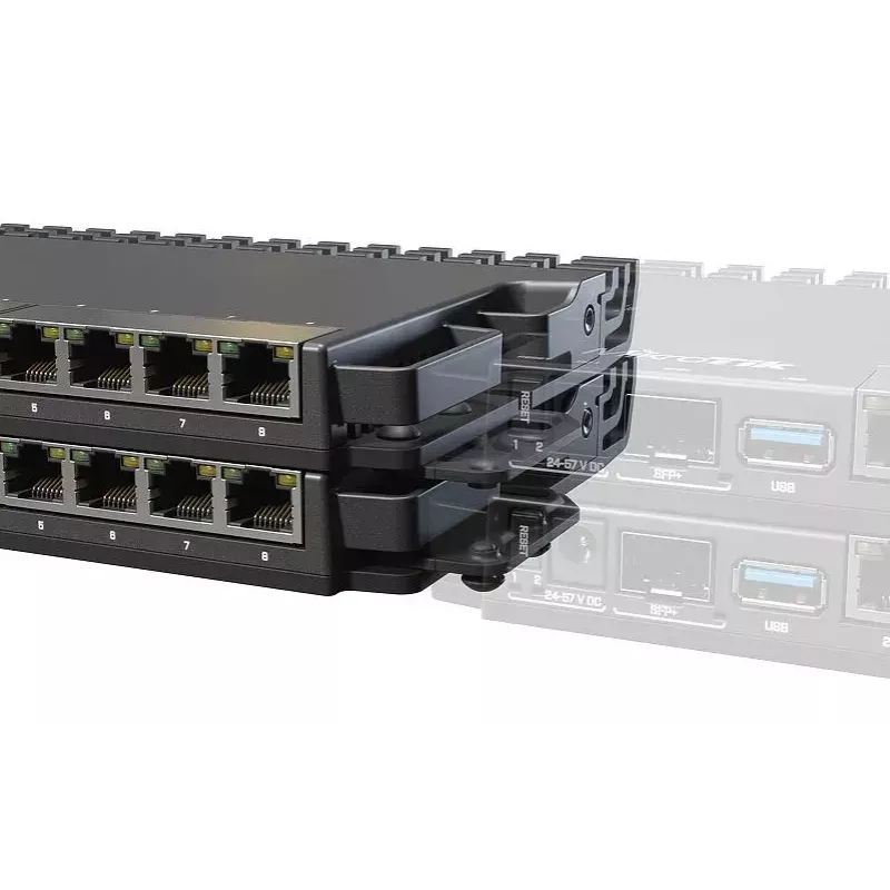 MikroTik 59852 montavimo komplektas RB5009 įrenginiams 1U lentynoje