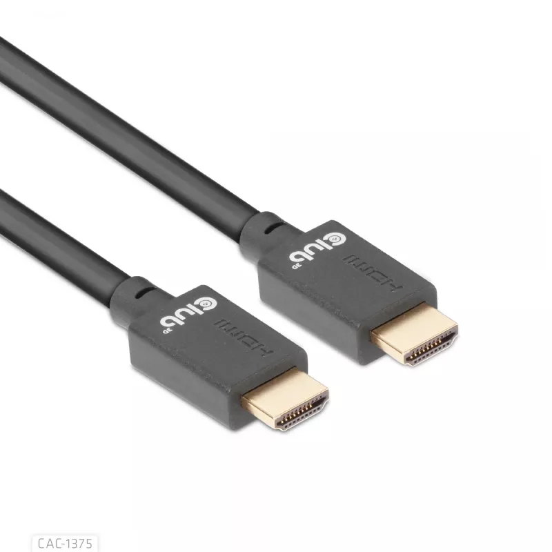 CLUB3D Ultra High Speed HDMI™ Sertifikuotas Laidas 4K120Hz 8K60Hz 48Gbps M/M 5m/16.4ft