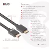 CLUB3D Ultra High Speed HDMI™ Sertifikuotas Laidas 4K120Hz 8K60Hz 48Gbps M/M 5m/16.4ft