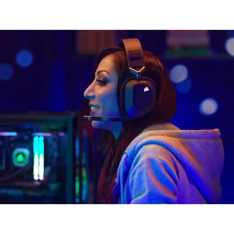 CORSAIR Gaming ausinės HS80 - belaidės - anglies