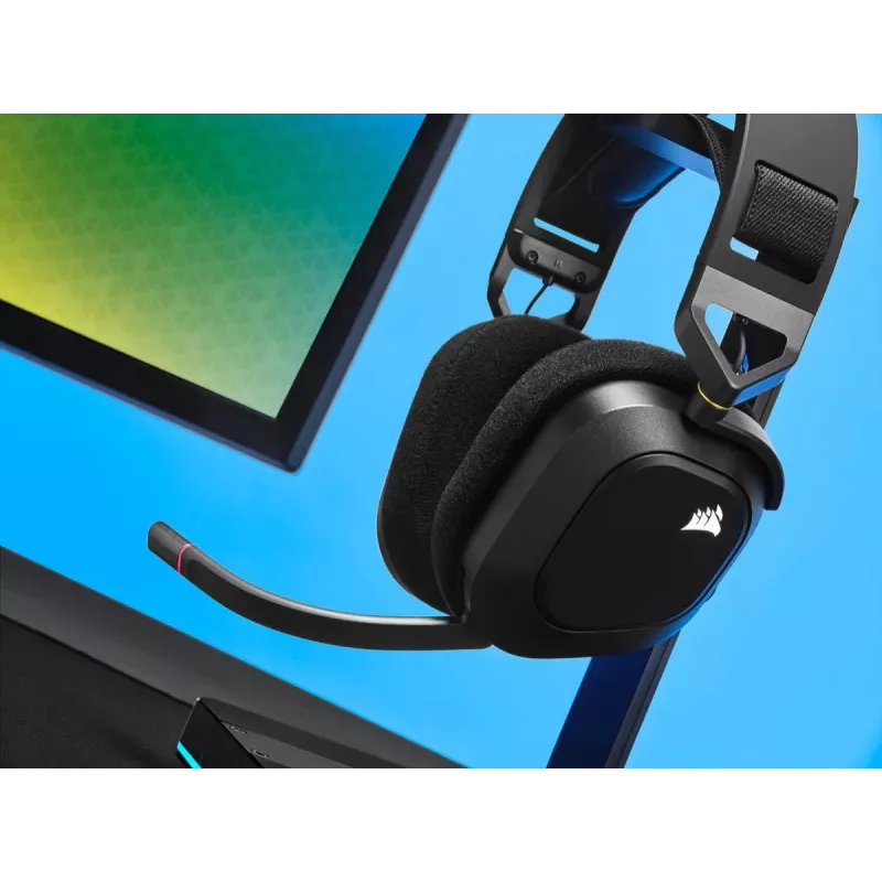 CORSAIR Gaming ausinės HS80 - belaidės - anglies
