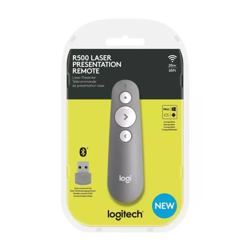 LOGITECH R500 Laser Presentation Remote pilka spalva
