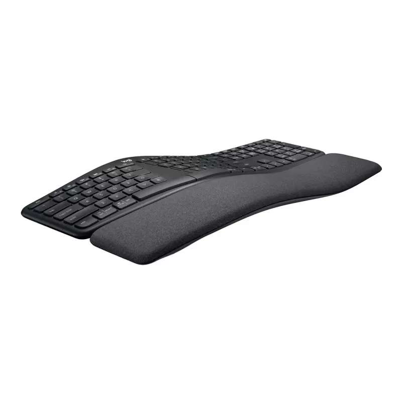 LOGITECH Ergo K860 – belaidė split klaviatūra verslui, Graphite, Qwerty Pan Nordic