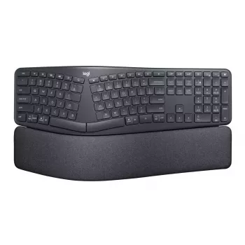 LOGITECH Ergo K860 – belaidė split klaviatūra verslui, Graphite, Qwerty Pan Nordic