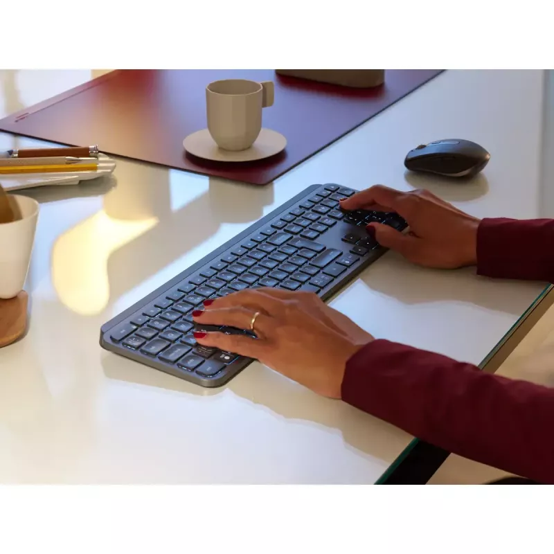 LOGITECH MX Keys For Business – Belaidė klaviatūra – Graphite – US International QWERTY