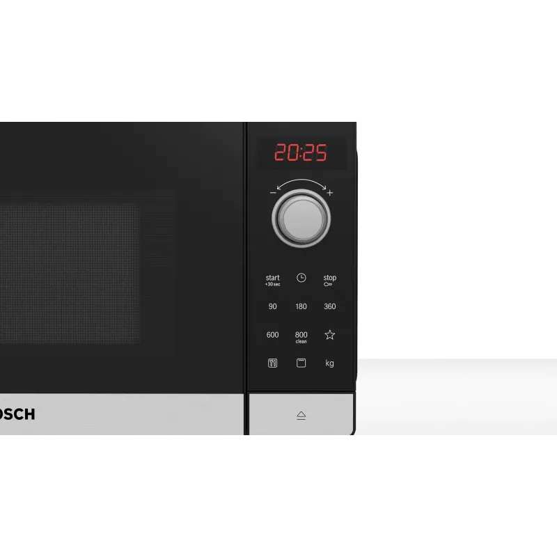 Bosch Serie 2 FEL023MS2 mikrobangų krosnelė juoda, nerūdijantis plienas, 20 L, 800 W