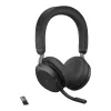 Jabra Evolve2 75 - USB-A MS Teams su stovo stovu - Juoda