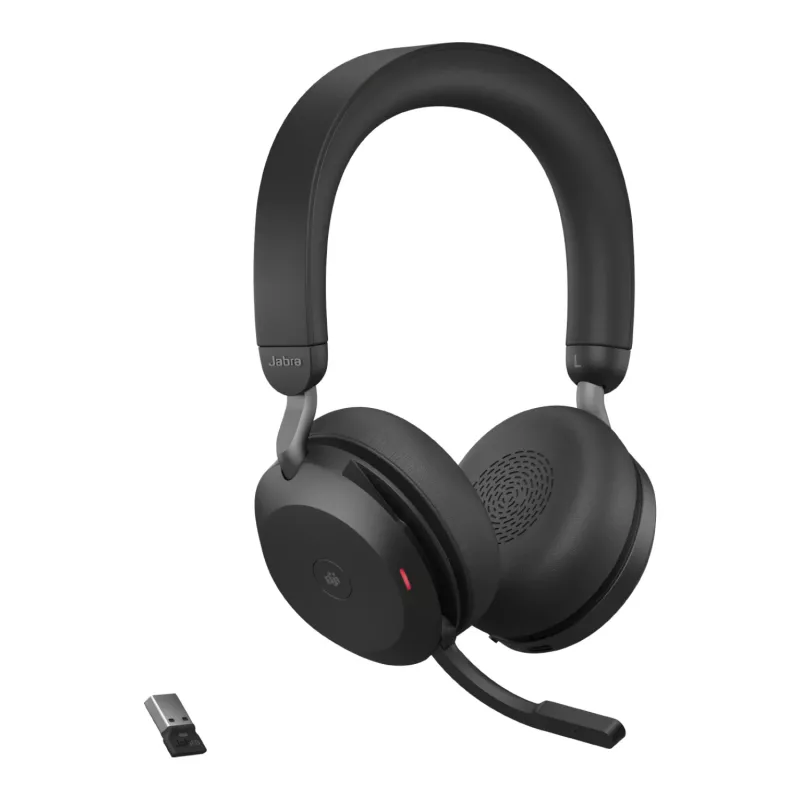 Jabra Evolve2 75 - USB-A MS Teams su stovo stovu - Juoda