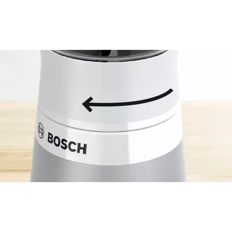 Stalinis blenderis Bosch VitaPower MMB2111T — 450 W, 0,6 l Tritan indas, sukimo valdymas, sidabrinis
